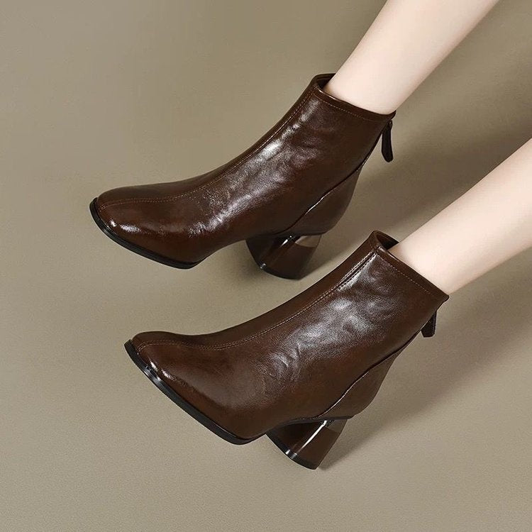 Damen Elegante Ankle Boots mit Blockabsatz Echo Archiv