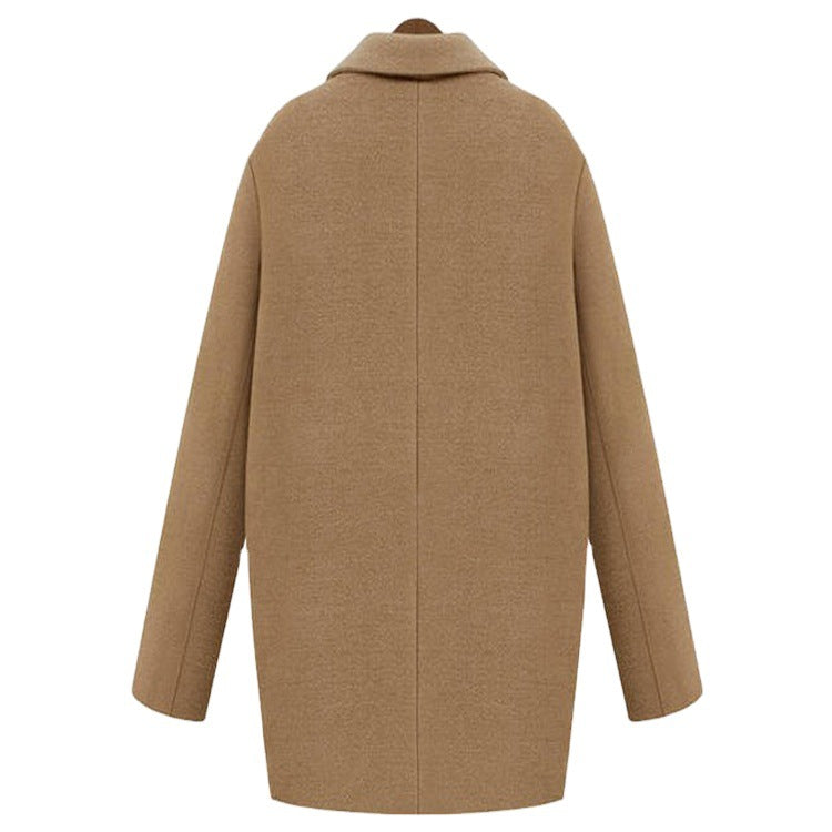 Damen Oversize Wollmix Shortcoat mit gesteppter Innenfütterung und Pattentaschen Echoarchiv