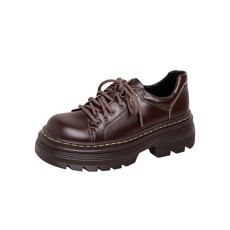 Damen Chunky-Plateau‑Schnürer im Derby‑Look mit profilierter Lug‑Sohle Echo Archiv
