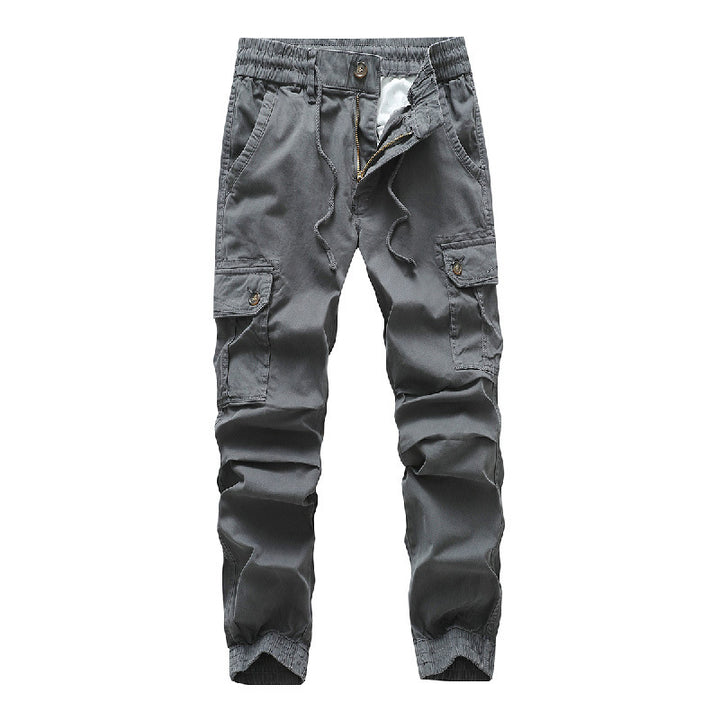 Herren Funktionale Cargo-Joggerhose im Urban-Workwear-Stil mit Kordelbund und Klapptaschen Echo Archiv