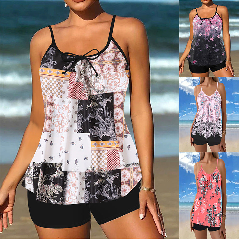Damen lässiger Strandtop mit Shorts Echo Archiv