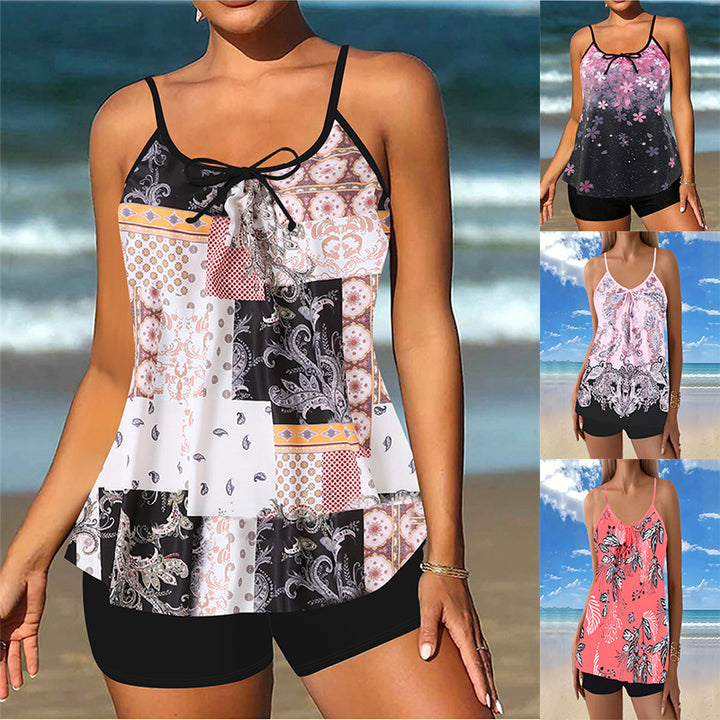 Damen lässiger Strandtop mit Shorts Echo Archiv