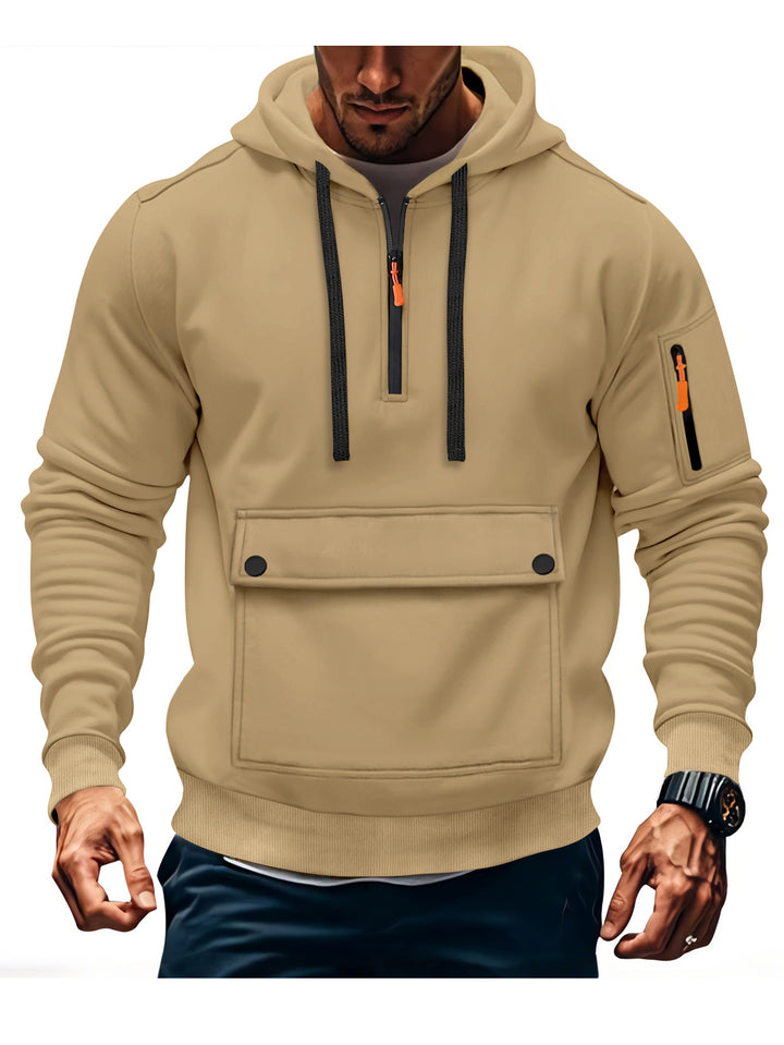 Herren lässige Kapuzenpullover mit praktischen Taschen Echoarchiv