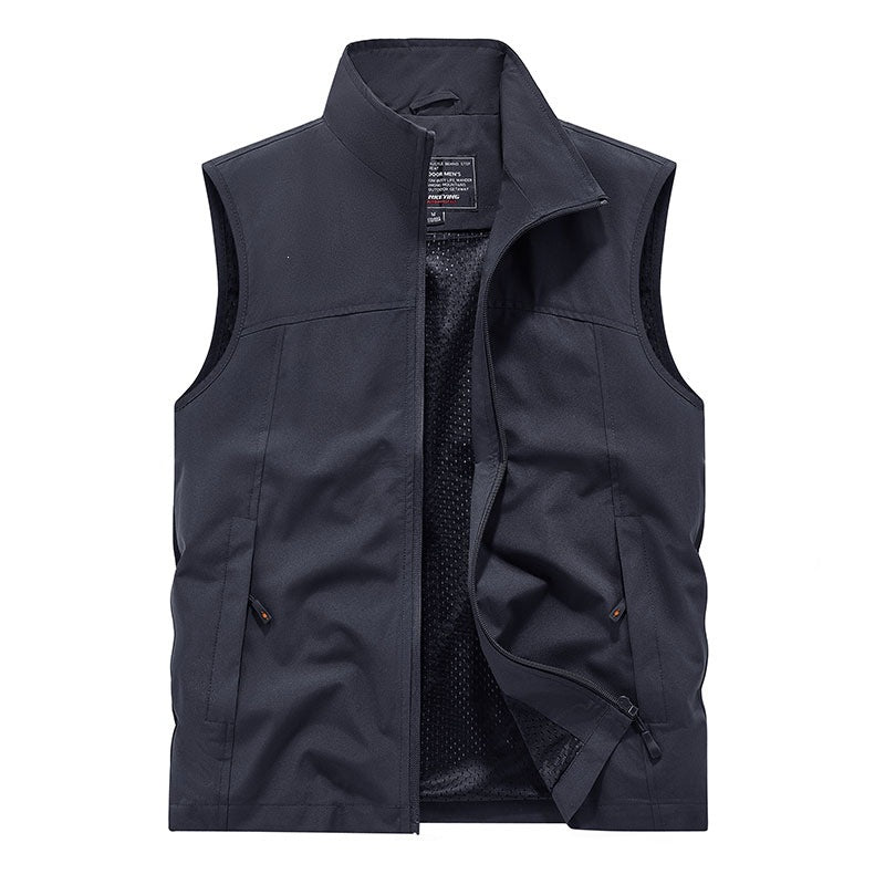 Herren Softshell-Weste mit Mesh-Innenfutter, windabweisend & Reißverschlusstaschen Echo Archiv
