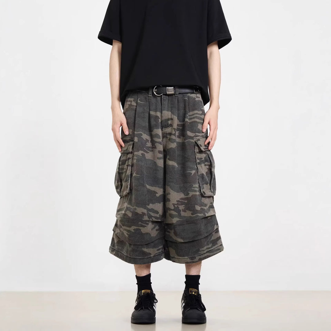 Herren Modische Cargoshorts mit weitem Schnitt Echoarchiv