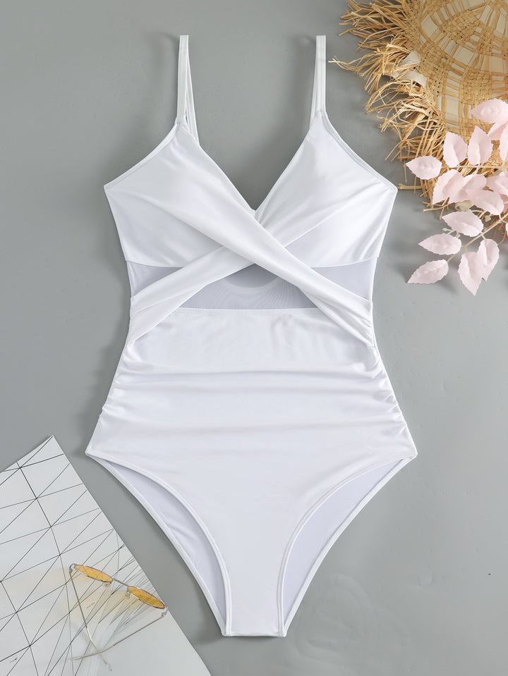 Damen Raffinierten Cut-Out Badeanzug Echo Archiv