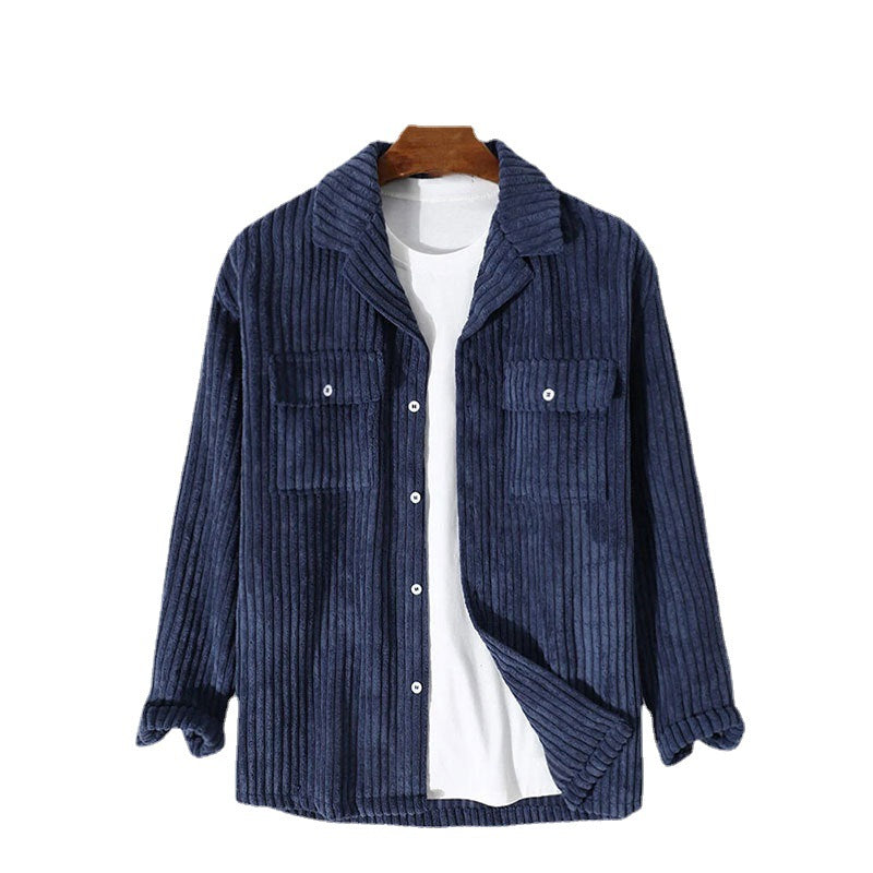 Damen hochwertige geschnittene Cordjacke mit Brusttaschen Echoarchiv