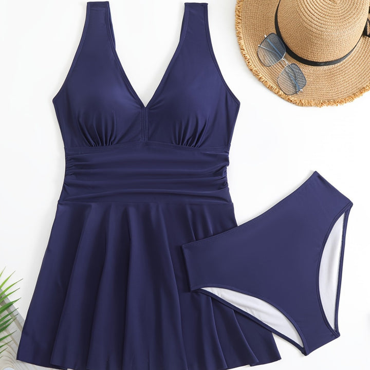Damen Schwimmunterkleid mit modischem Rock Echo Archiv