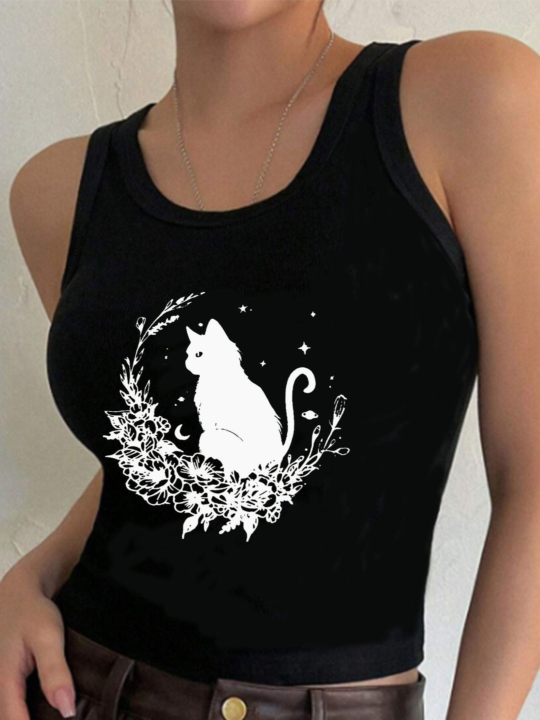 Damen Crop-Top mit einzigartigem Design und modischem Schriftzug Echo Archiv