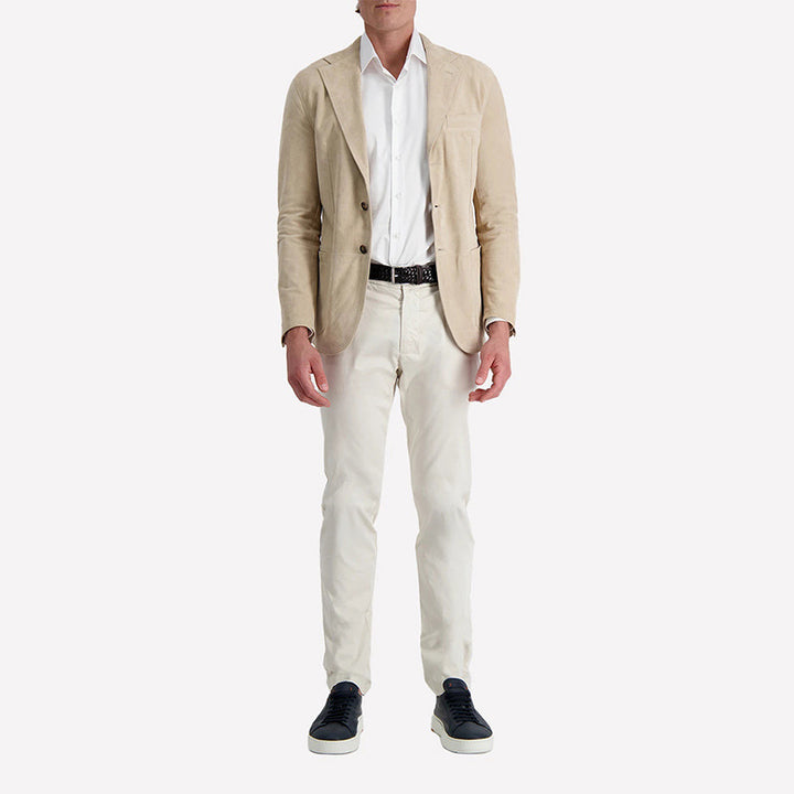 Herren elegante Wildlederjacke mit feiner Struktur Echoarchiv