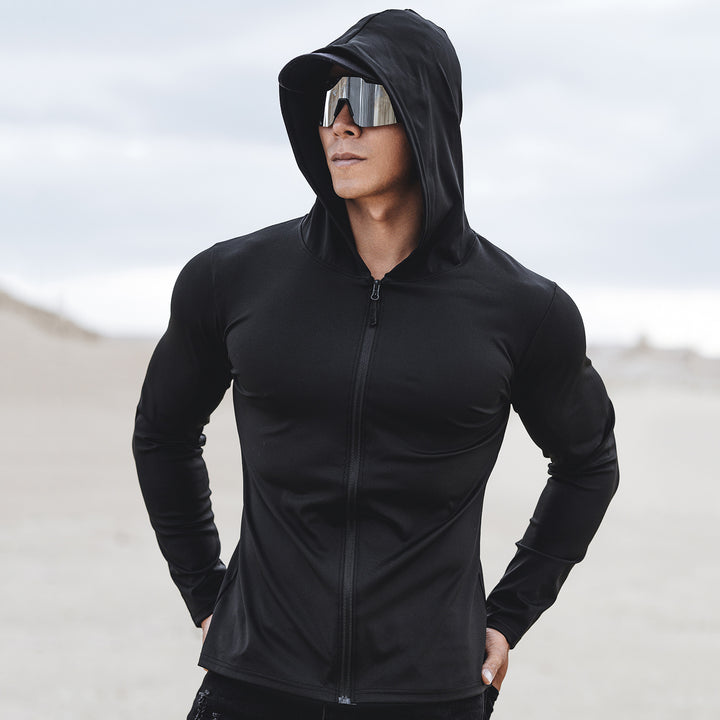 Herren Funktionsjacke mit Schutzhood und sportlichem Design Echoarchiv