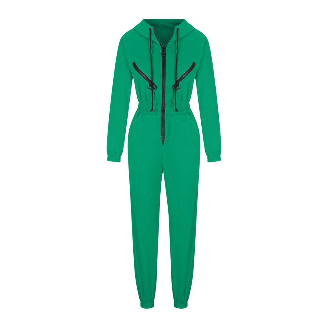 Damen nan kurzes Halbzip-Loungewear-Set mit elastischem Taillenbund und oversized Schnitt Echo Archiv