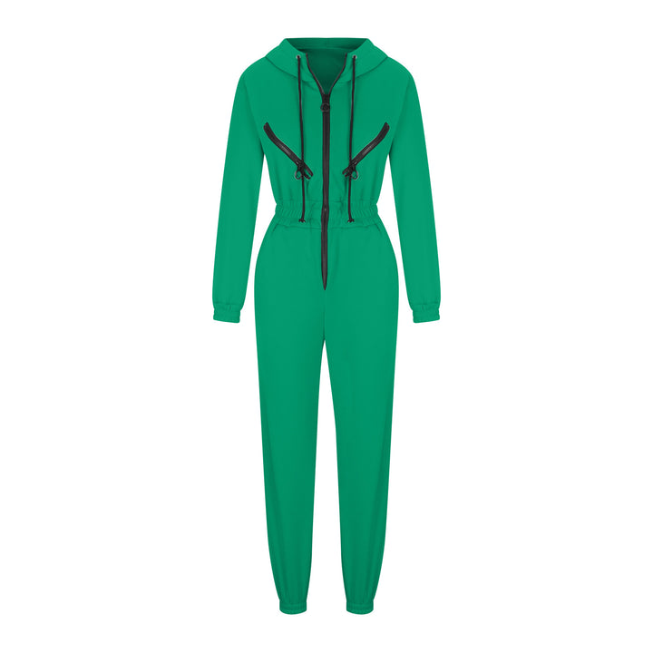 Damen nan kurzes Halbzip-Loungewear-Set mit elastischem Taillenbund und oversized Schnitt Echo Archiv