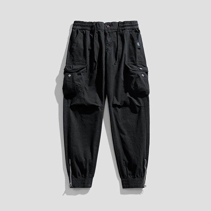 Herren Militärisch inspirierte Cargo-Joggerhose mit Tunnelzugbund und Klapp-Utility‑Taschen Echo Archiv
