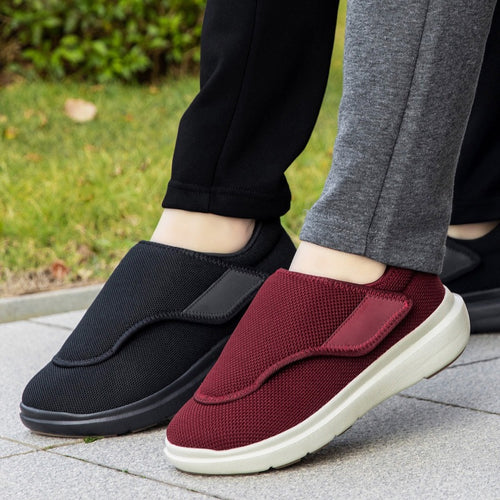 Herren Atmungsaktive Slip-On Sneaker mit Klettverschluss Echoarchiv
