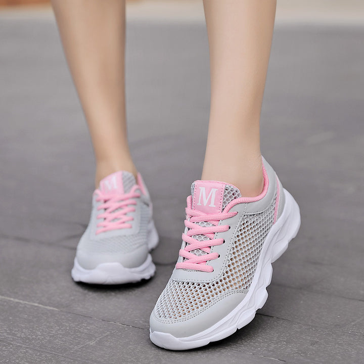 Damen nan leichte Netz-Sneaker mit belüftetem Obermaterial und stoßdämpfender Wellenlaufsohle Echo Archiv