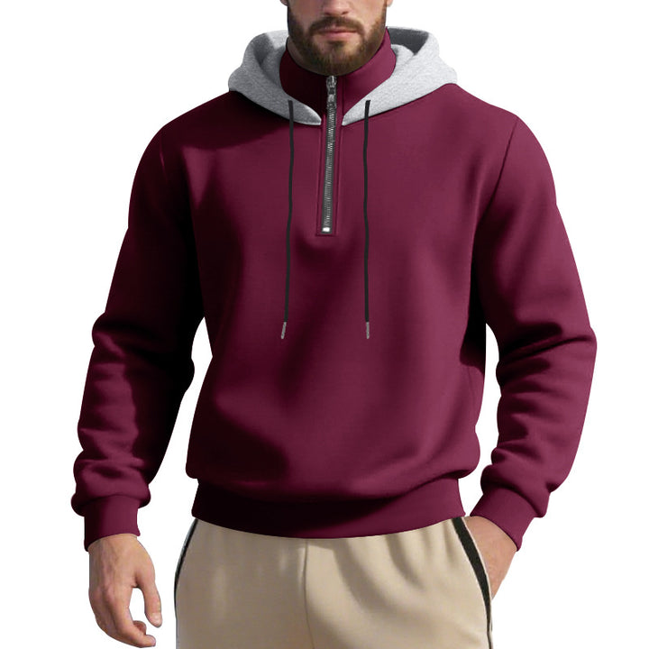 Herren Sweatshirt mit Reißverschluss und hohem Kragen Echoarchiv