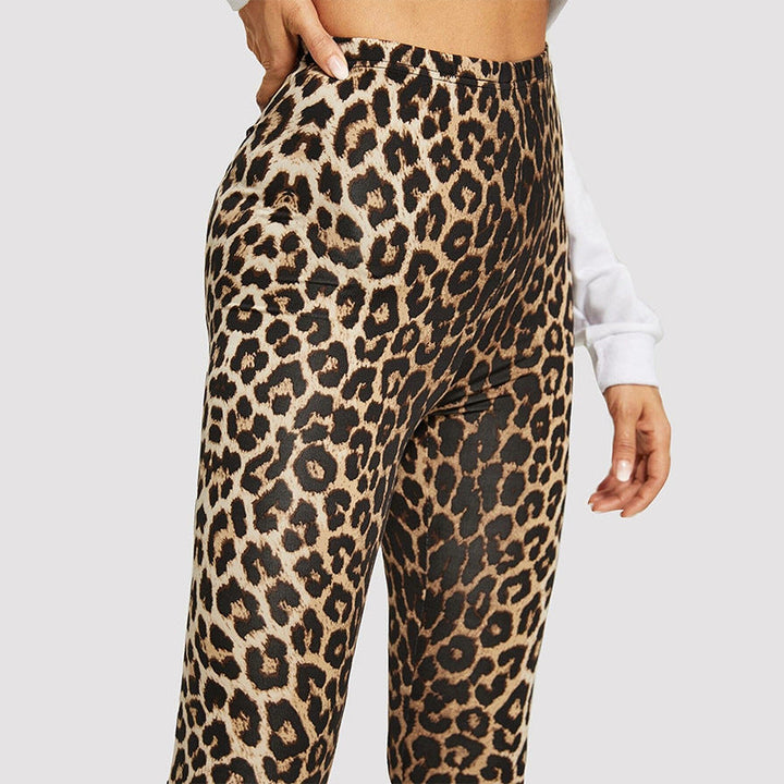 Damen Elegante Leggings im modischen Leopardenmuster Echoarchiv