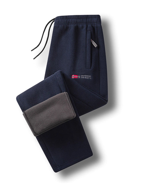 Damen Fleece-Thermohose mit elastischem Bund, Reißverschlusstaschen und weichem Innenfutter Echo Archiv