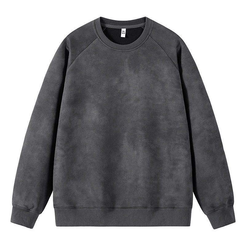 Herren Oversized Sweatshirt mit gebürstetem Fleece-Innenfutter und Vintage-Waschung Echo Archiv