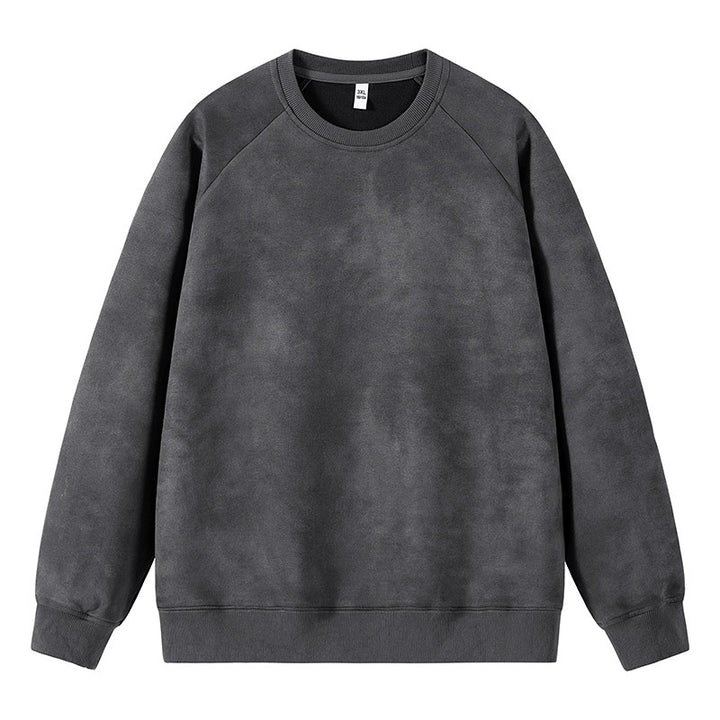 Herren Oversized Sweatshirt mit gebürstetem Fleece-Innenfutter und Vintage-Waschung Echo Archiv