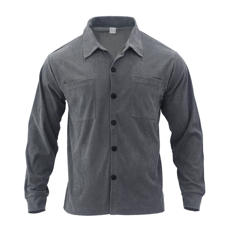 Herren Freizeit-Jacke aus strukturiertem Samt mit praktischen Brusttaschen Echoarchiv