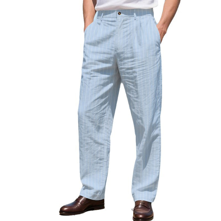 Herren elegante Anzughose mit feinen Streifen Echoarchiv