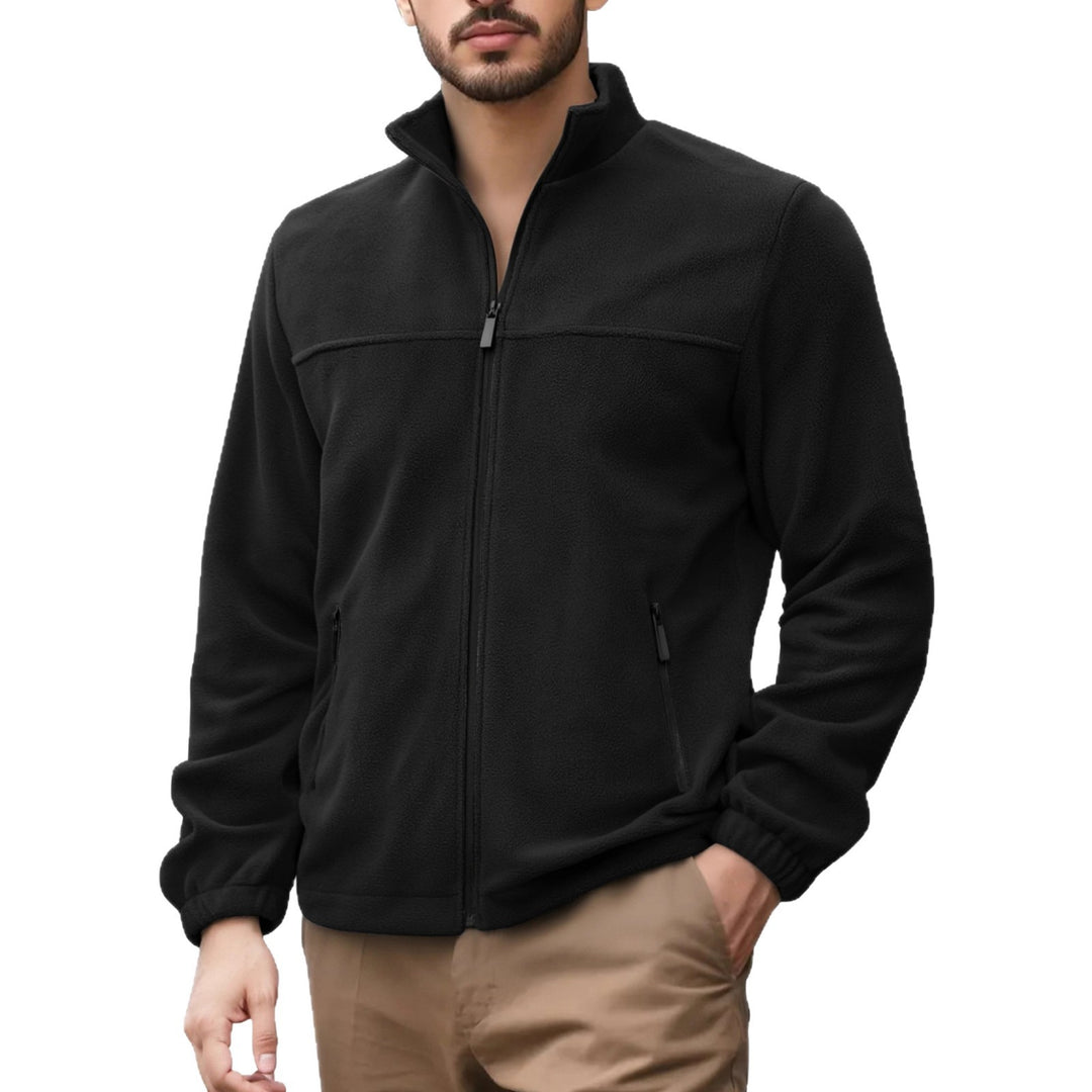 Herren Fleecejacke mit hohem Kragen Echoarchiv