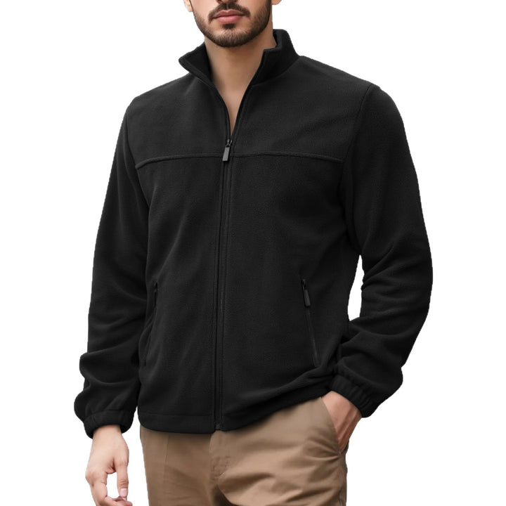 Herren Fleecejacke mit hohem Kragen Echoarchiv