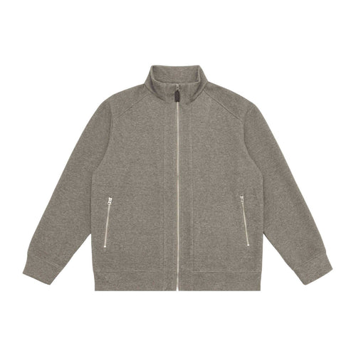 Unisex Zip-Sweatjacke mit Stehkragen, Raglanärmeln und Reißverschlusstaschen Echoarchiv