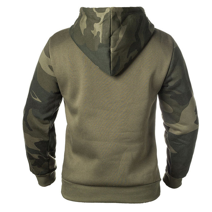 Herren Kapuzenpullover mit modernem Camouflage-Design und praktischen Taschen Echoarchiv