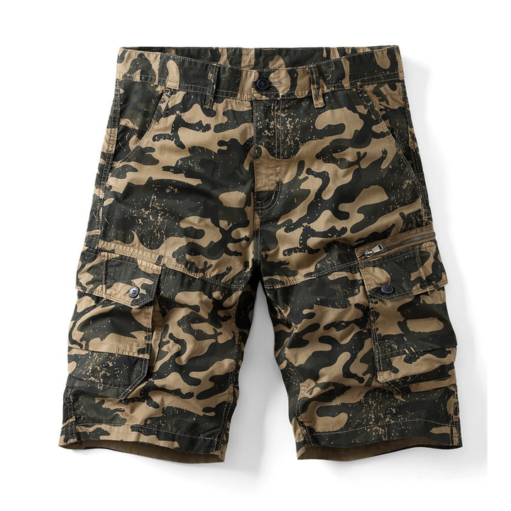 Herren Cargoshorts mit praktischen Taschen und modernem Camouflage-Muster Echoarchiv