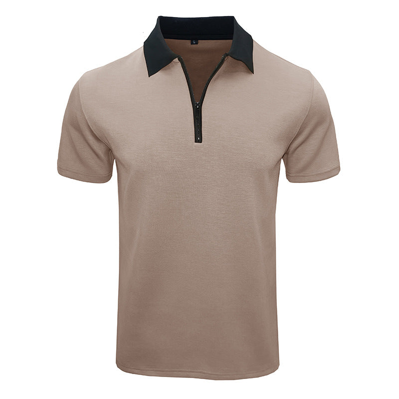 Herren Sportliches Kurzarm Poloshirt mit strukturiertem Kragen Echoarchiv