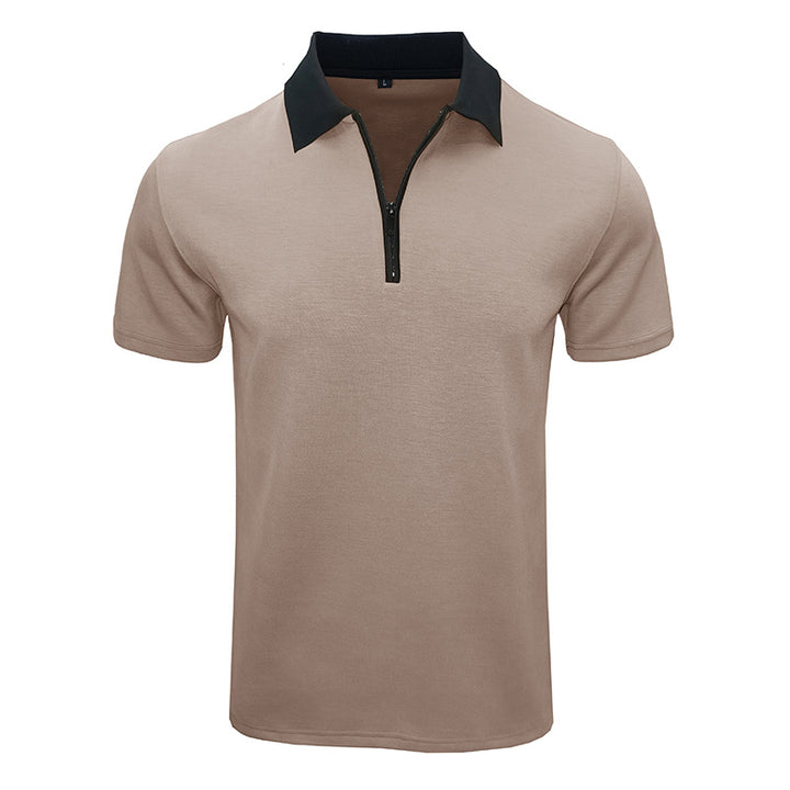 Herren Sportliches Kurzarm Poloshirt mit strukturiertem Kragen Echoarchiv