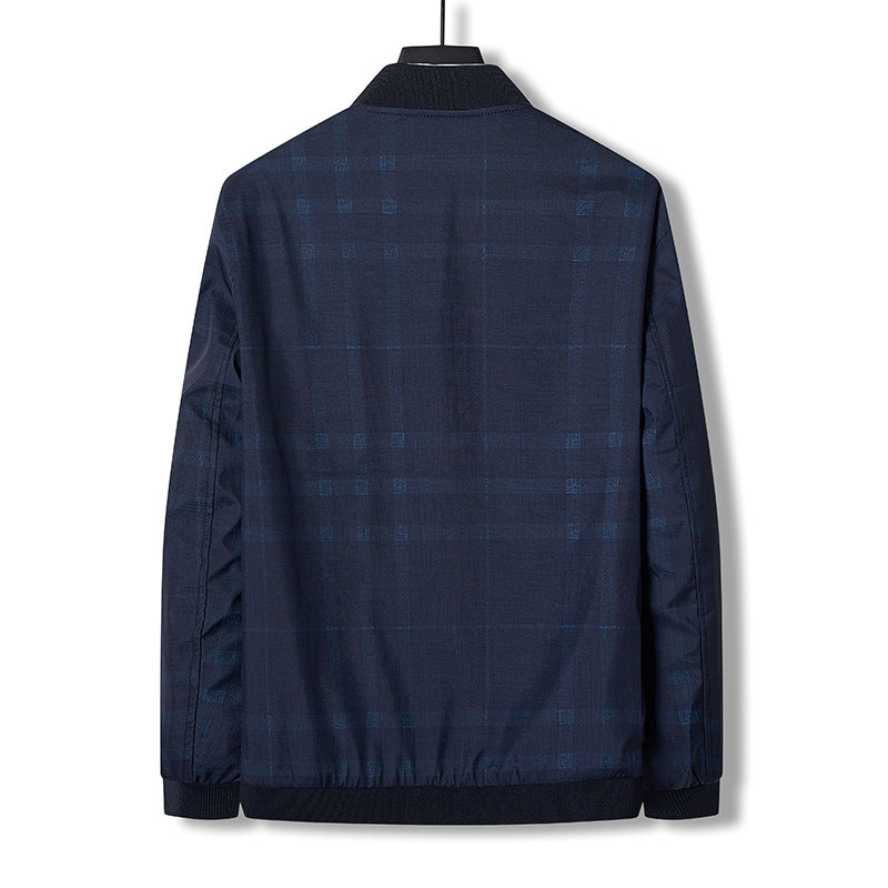 Herren modische und funktionale Jacke mit Check-Muster Echoarchiv