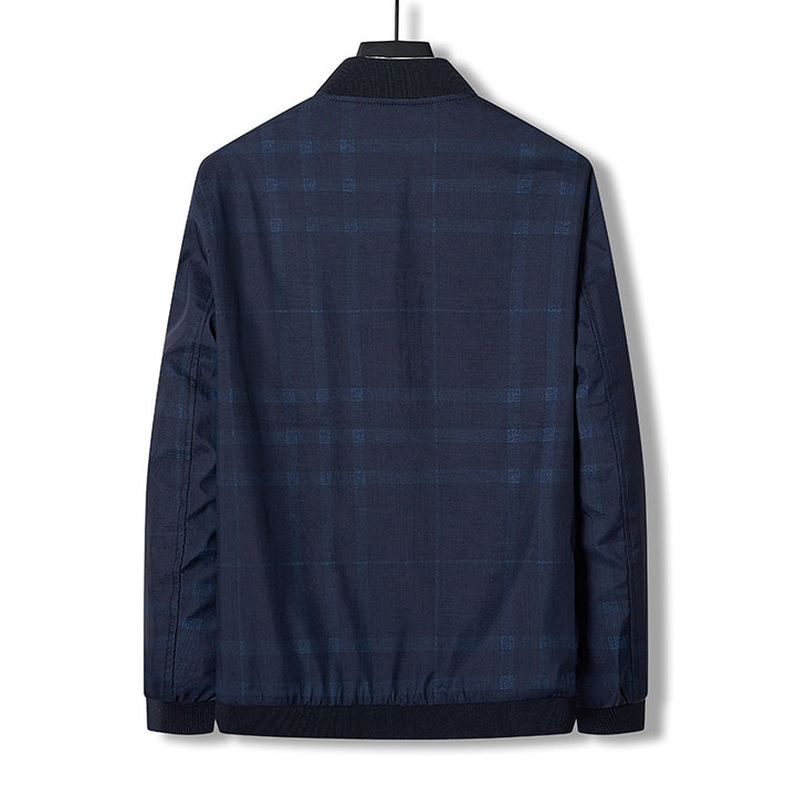 Herren modische und funktionale Jacke mit Check-Muster Echoarchiv