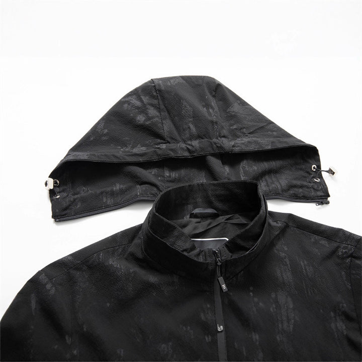 Herren Leichte Softshell-Übergangsjacke mit Kapuze, wasserabweisender Beschichtung und reflektierenden Reißverschlusstaschen Echo Archiv