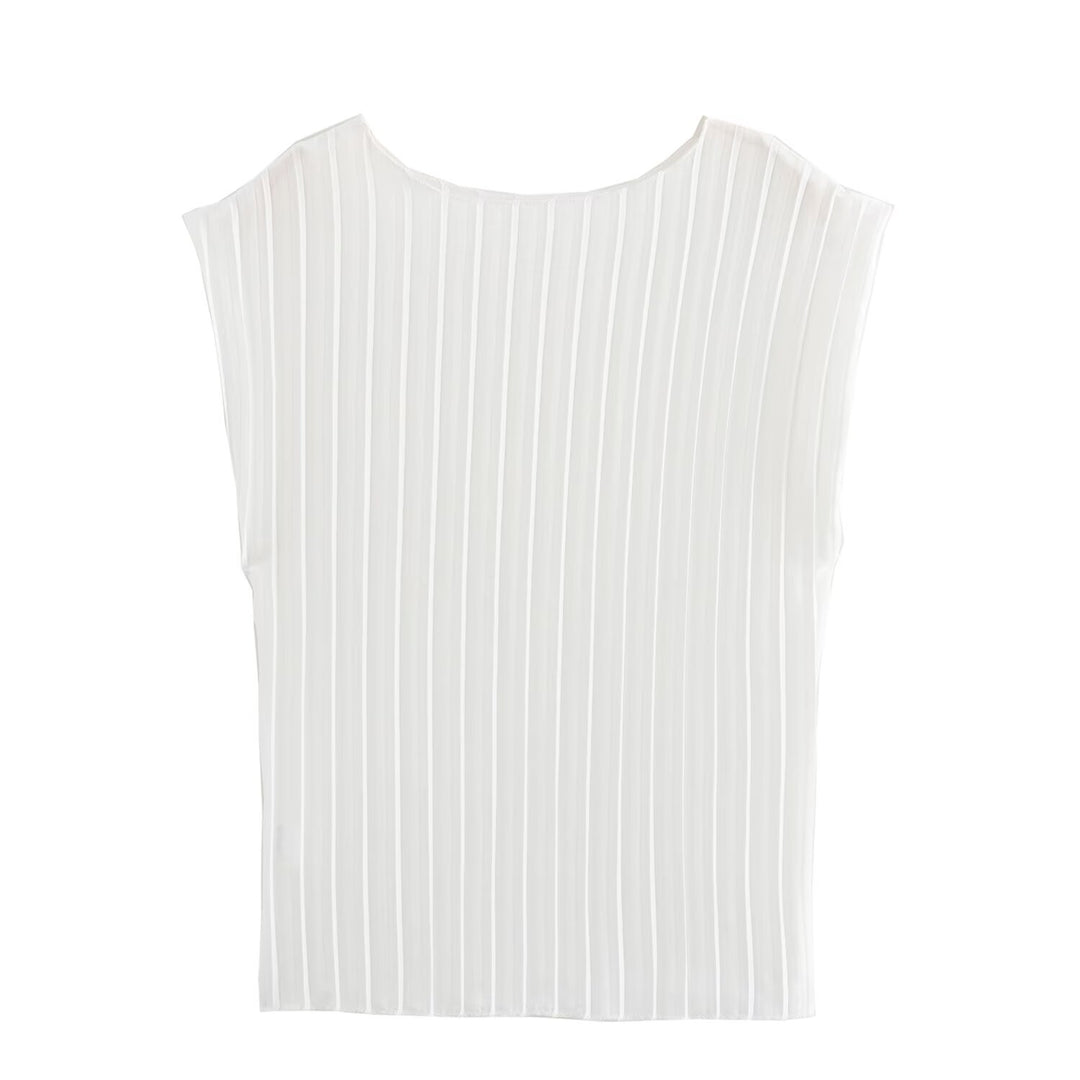 Damen Plissierte Hochwasserhose Echo Archiv
