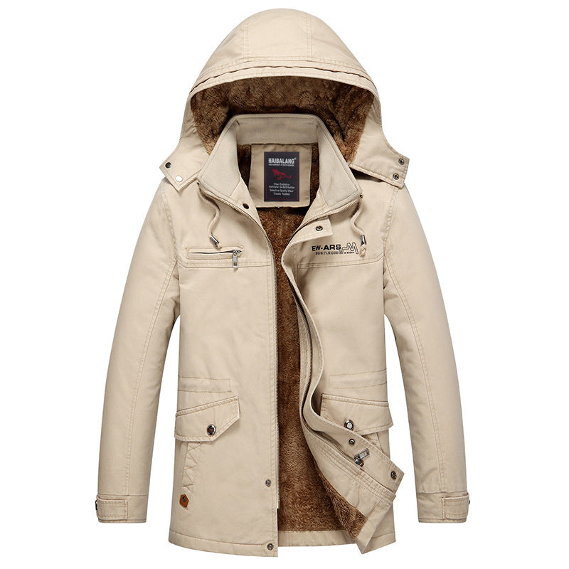 Herren Parka mit wärmender Teddyfleece-Fütterung, Kapuze und multifunktionalen Taschen Echo Archiv