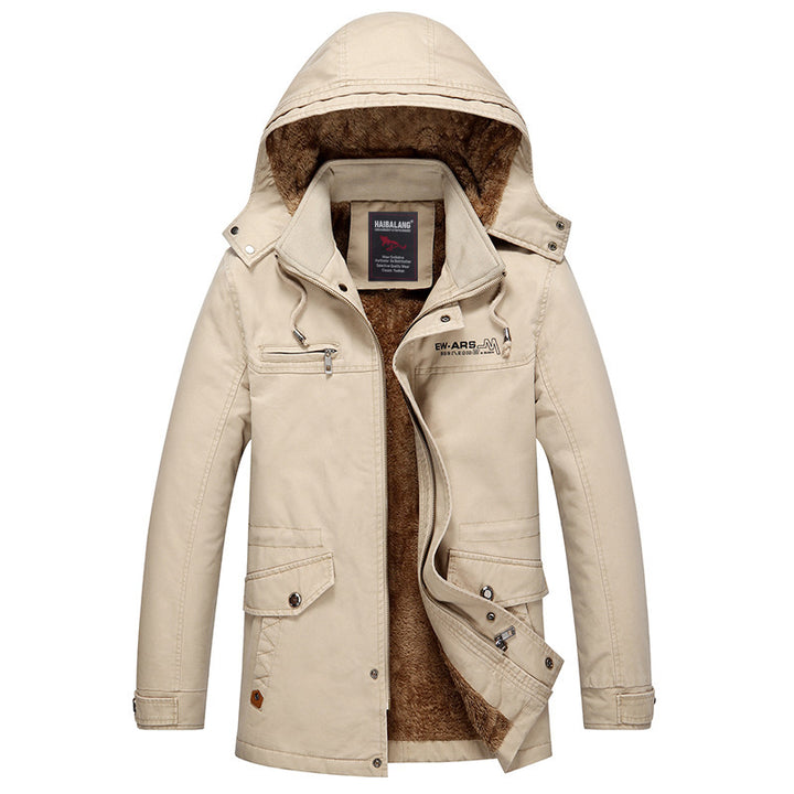 Herren Parka mit wärmender Teddyfleece-Fütterung, Kapuze und multifunktionalen Taschen Echo Archiv