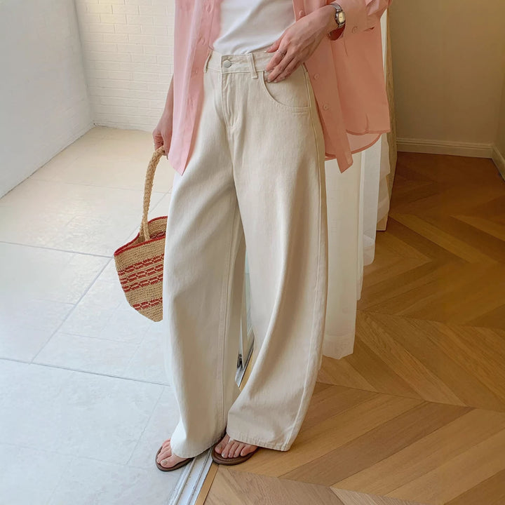Damen Weite Baumwollhose Echo Archiv