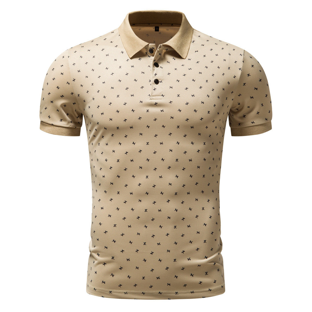 Herren Polohemd mit modernem floralem Design und hochwertiger Baumwollqualität Echoarchiv