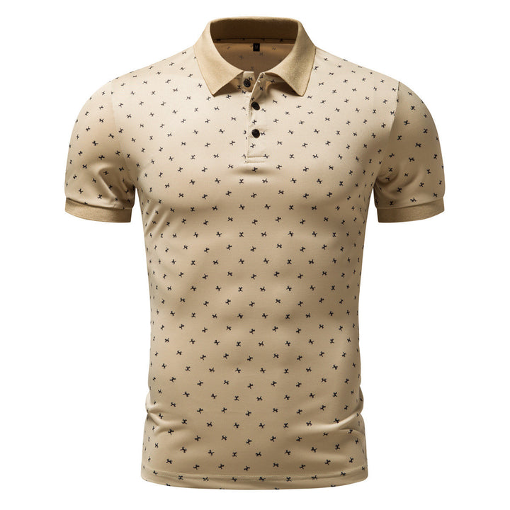 Herren Polohemd mit modernem floralem Design und hochwertiger Baumwollqualität Echoarchiv