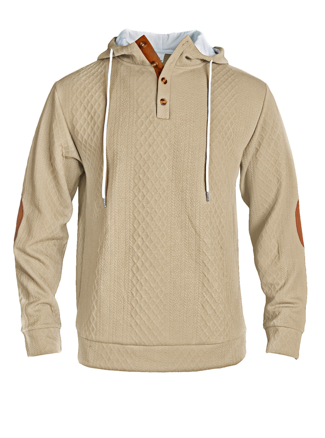 Herren lässiger Kapuzenpullover mit innovativer Strickstruktur und modischen Akzenten Echoarchiv