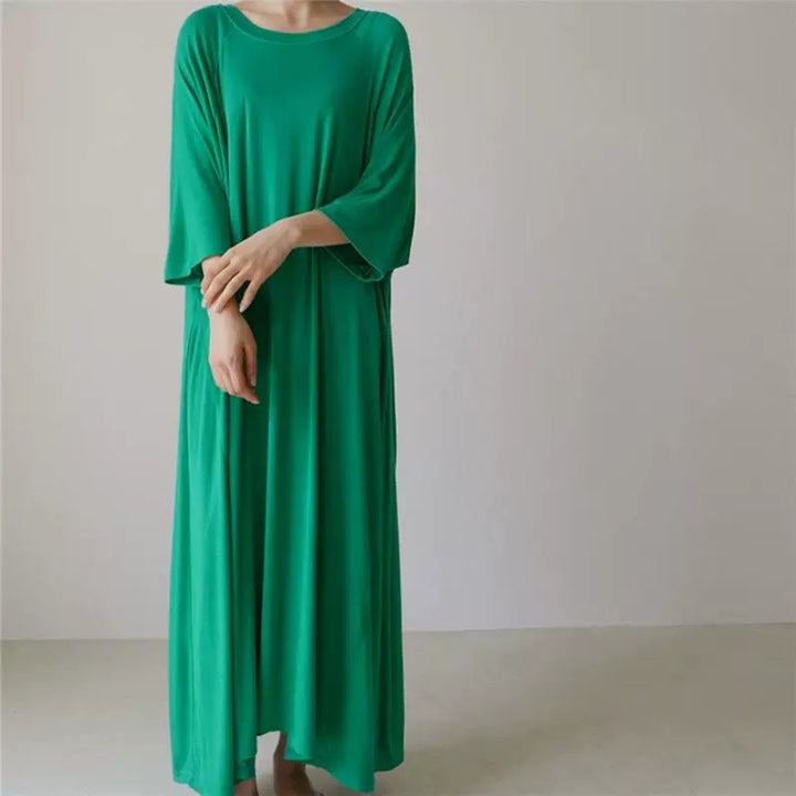 Damen Weiches Oversize-Tunikakleid aus Viskose‑Jersey mit Raglanärmeln Echoarchiv