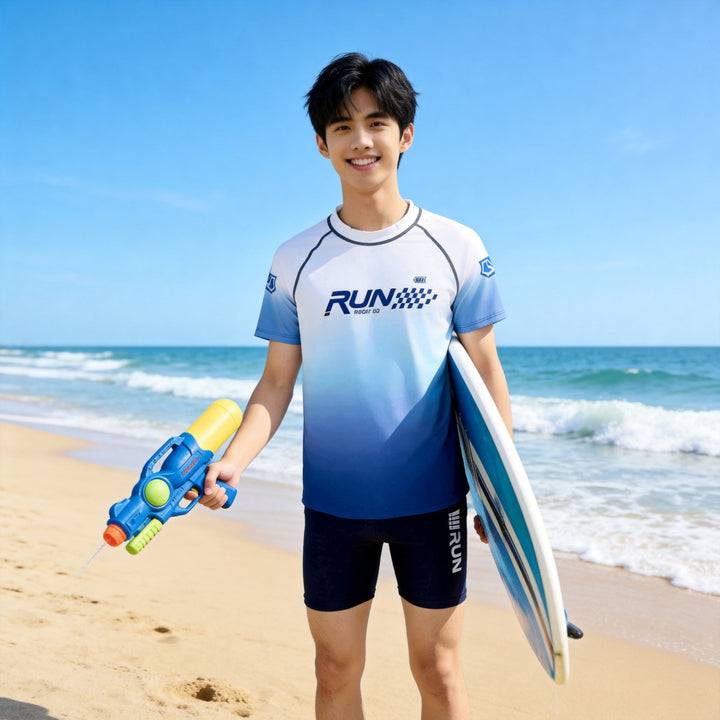 Jungen Surfshirt mit UV-Schutz Echo Archiv