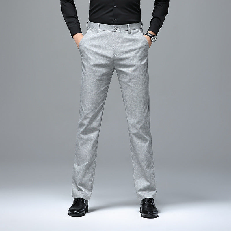 Herren Schmale Chino-Businesshose mit Bügelfalte und leichtem Stretch Echo Archiv