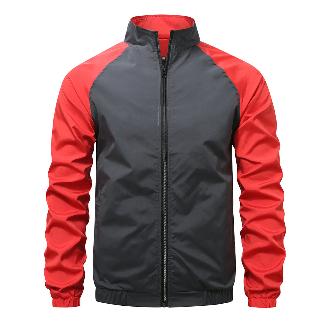 Herren Sportliche Übergangsjacke mit hohem Kragen und elastischen Bündchen Echoarchiv