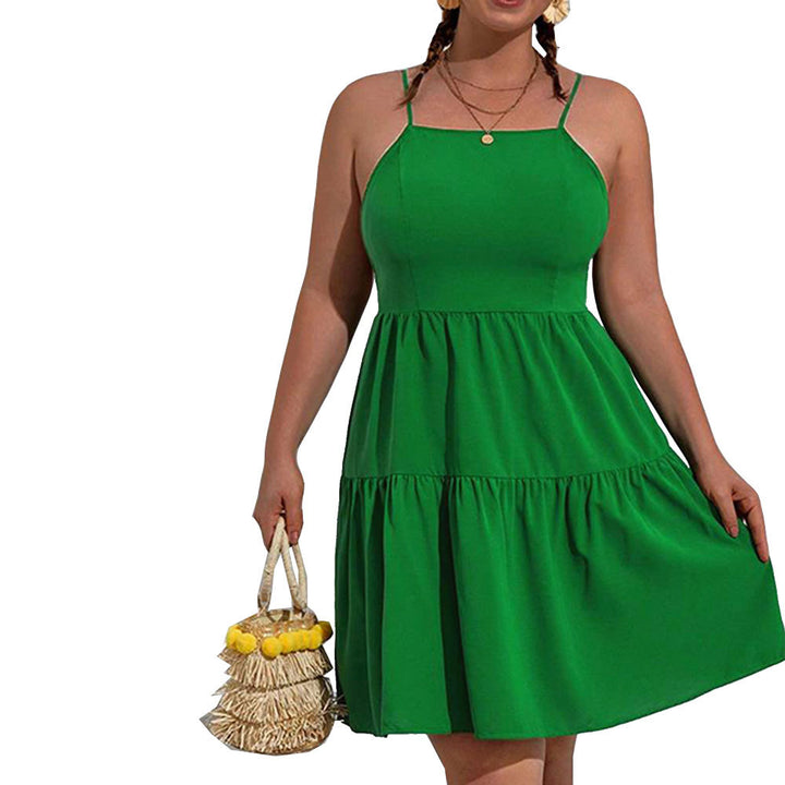 Damen Freizeitkleid mit verführerischem Volant und verstellbaren Spagettiträgern Echo Archiv