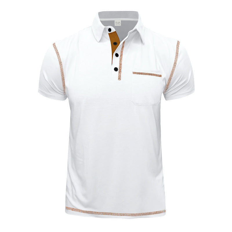 Herren Poloshirt mit modernem Kragen und praktischen Knopfdetails Echoarchiv